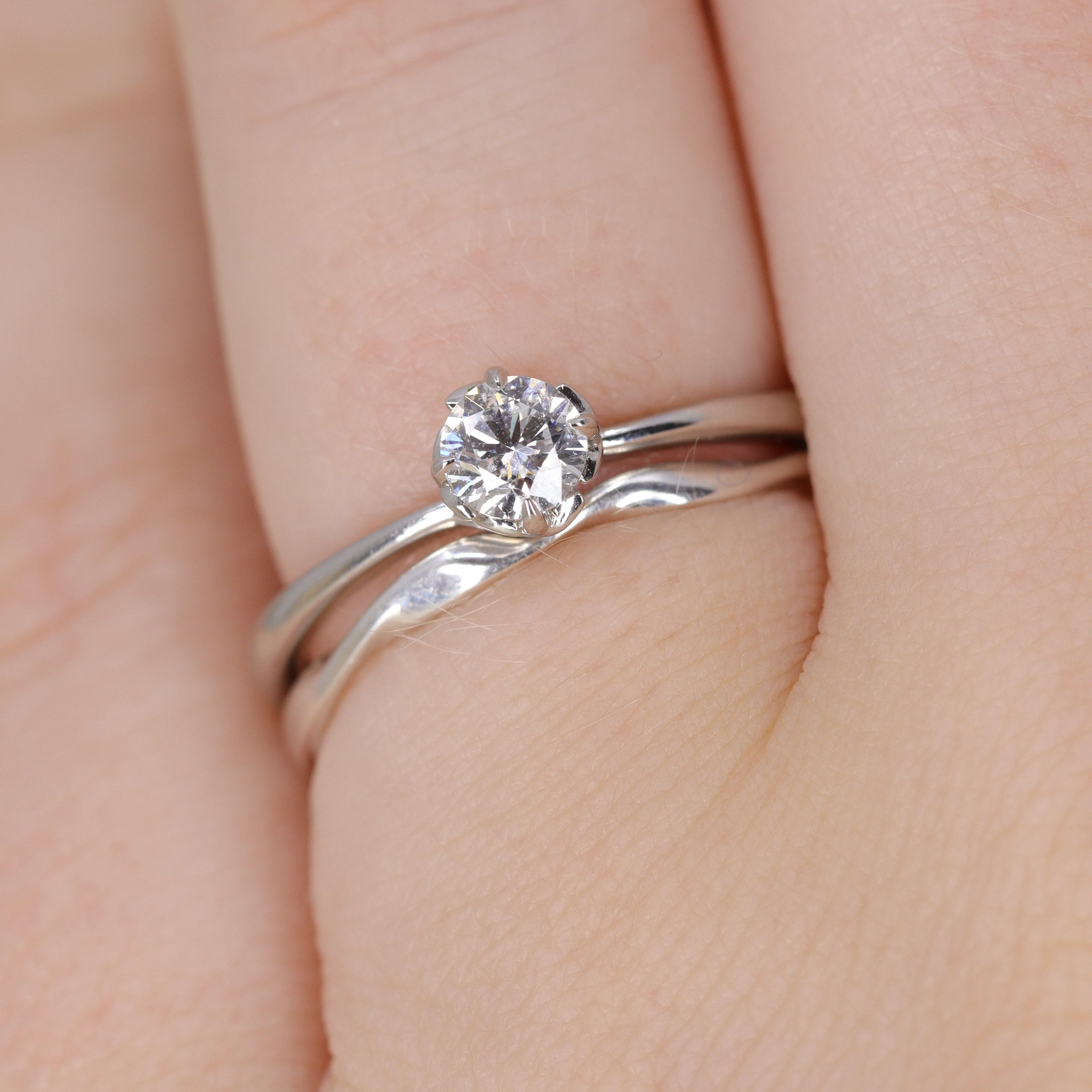 Alicia - Double Twist Shaped Wedding Ring - Made-to-Order - Image 5