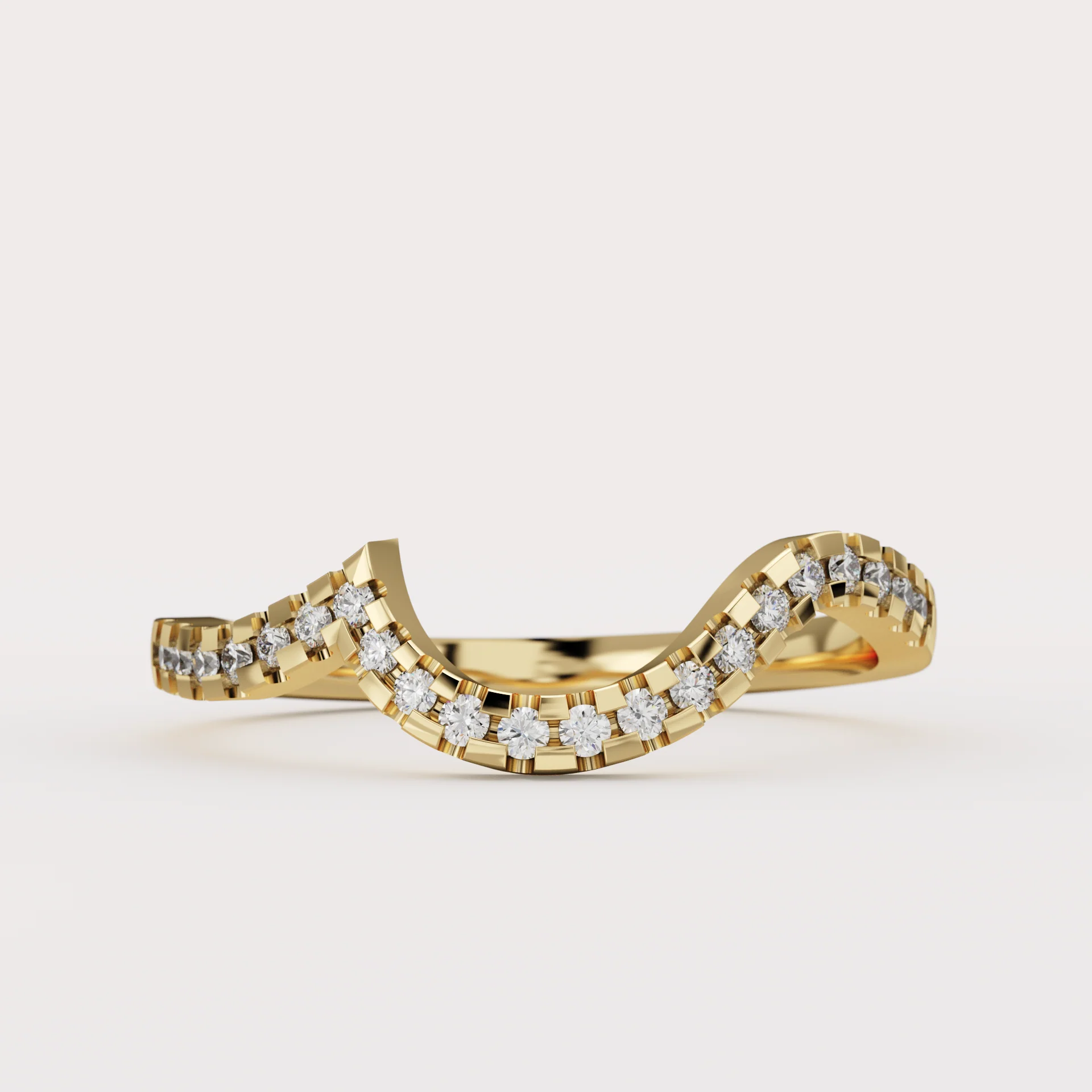 Raye - Asymmetric Pear Cut Diamond Organic Twist Solitaire Custom Engagement Ring - Image 7