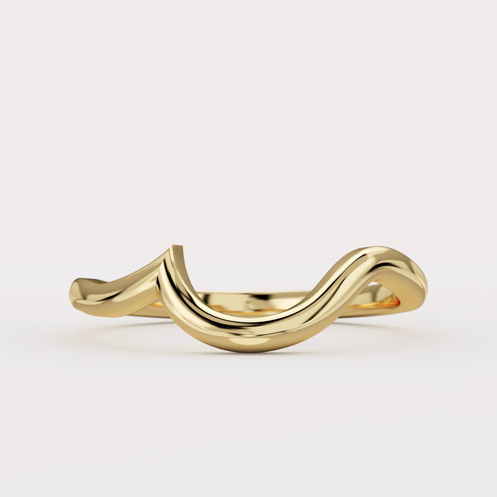 Raye - Asymmetric Pear Cut Diamond Organic Twist Solitaire Custom Engagement Ring - Image 5