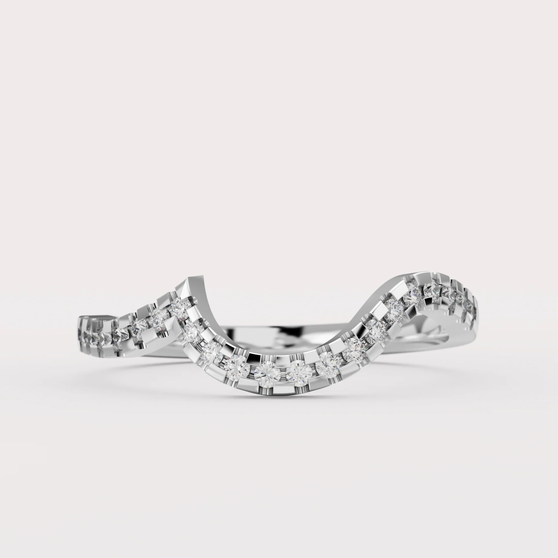 Raye - Asymmetric Pear Cut Diamond Organic Twist Solitaire Custom Engagement Ring - Image 13