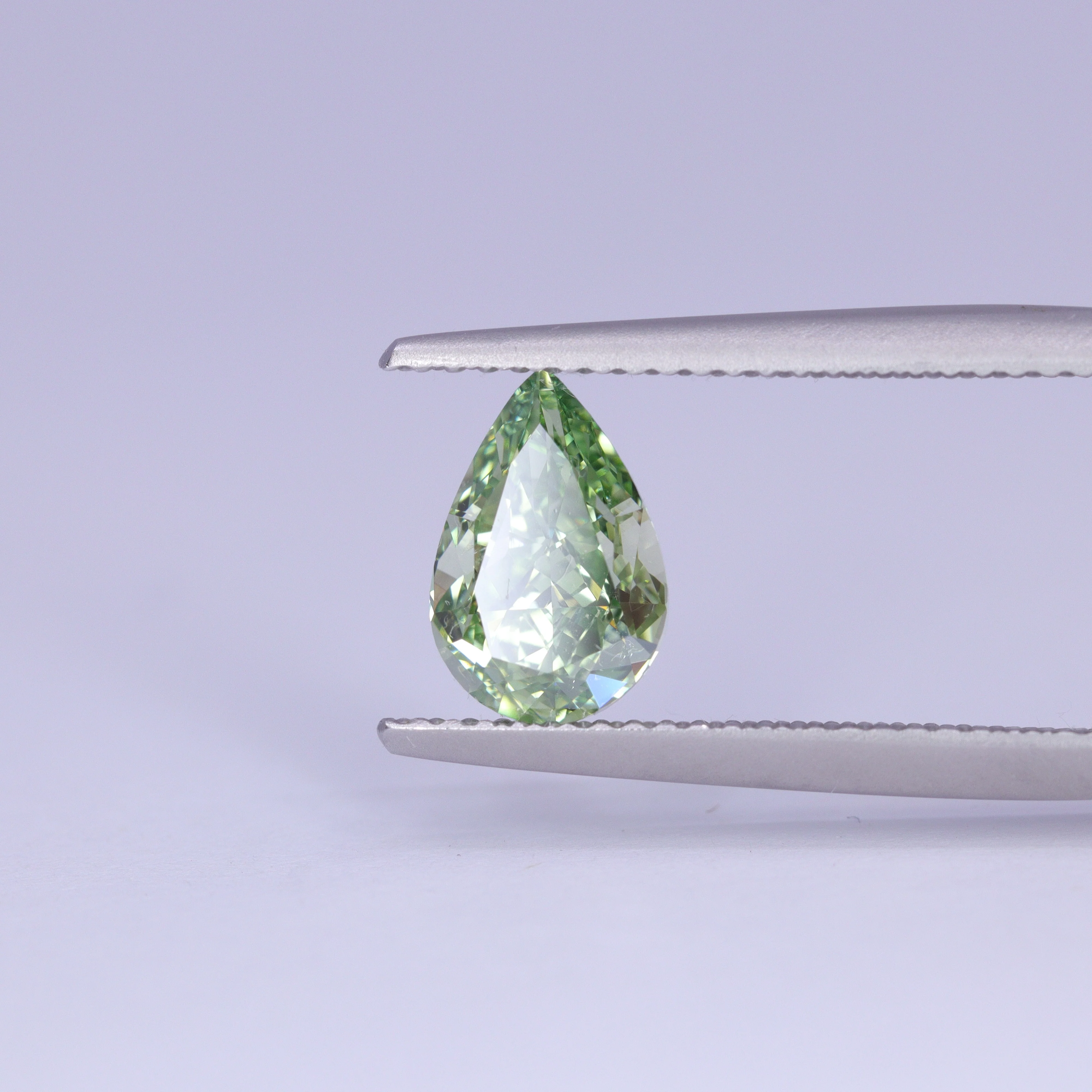 1.21ct Pear Cut Green Natural Diamond, GIA Certified - Image 3