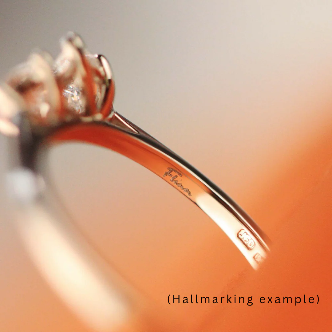 Este - Oval Cut Champagne Sapphire and Diamond Custom Engagement Ring - Image 4