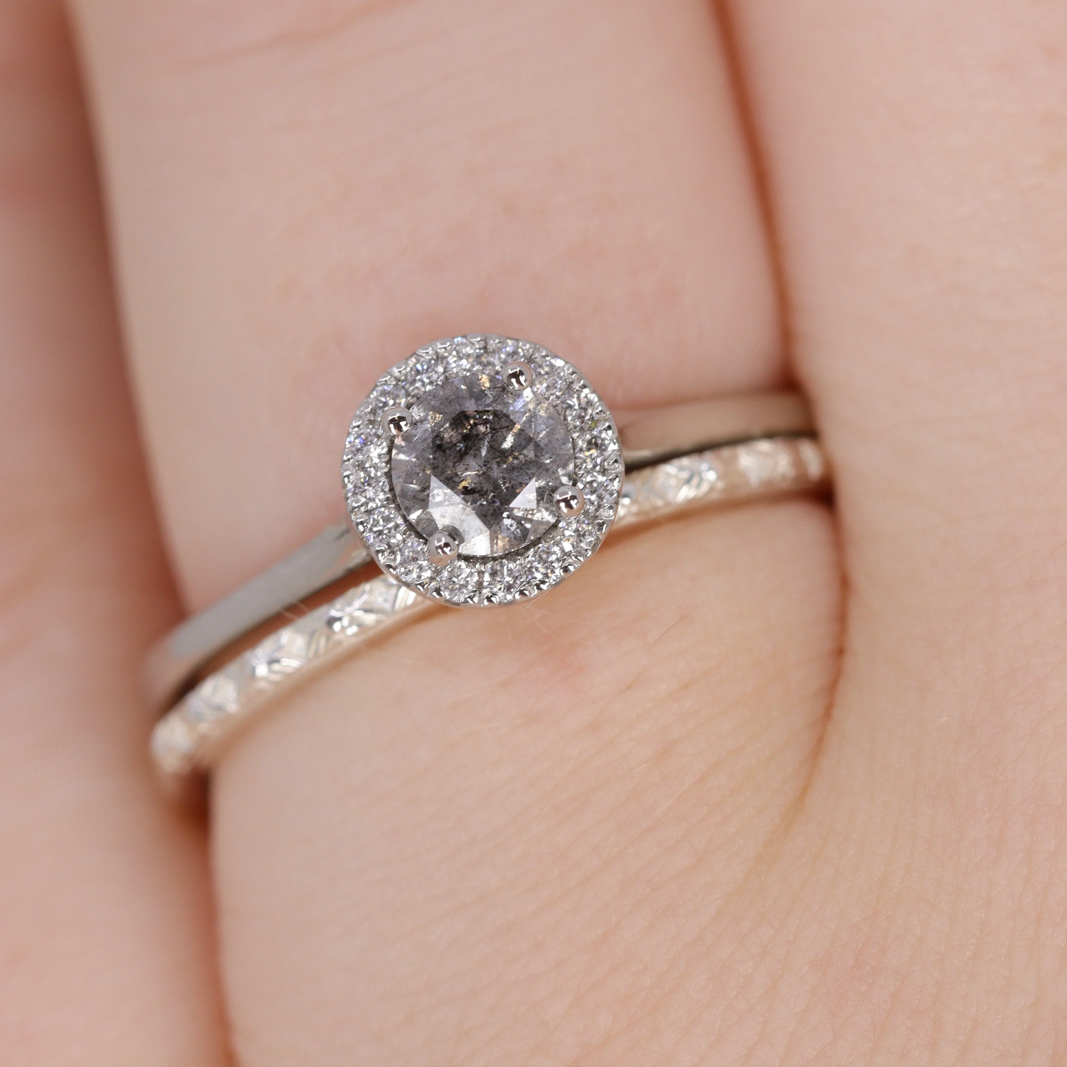 Flora - Floral Pattern Full or Half Eternity Straight Wedding Ring - Made-to-Order - Image 5