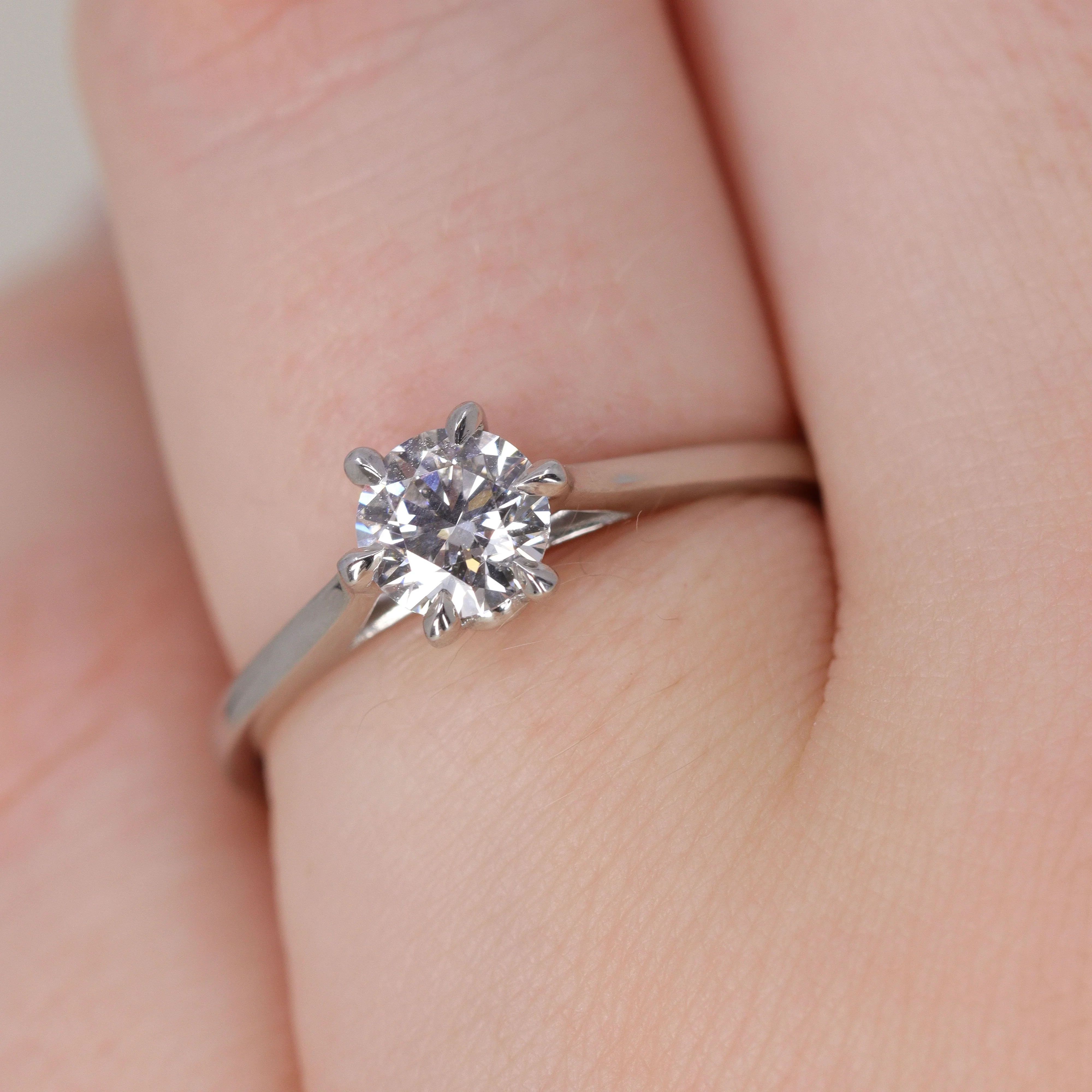 Heidi - Lab Grown Diamond Hidden Gem Solitaire Engagement Ring - Ready-to-Wear - Image 4