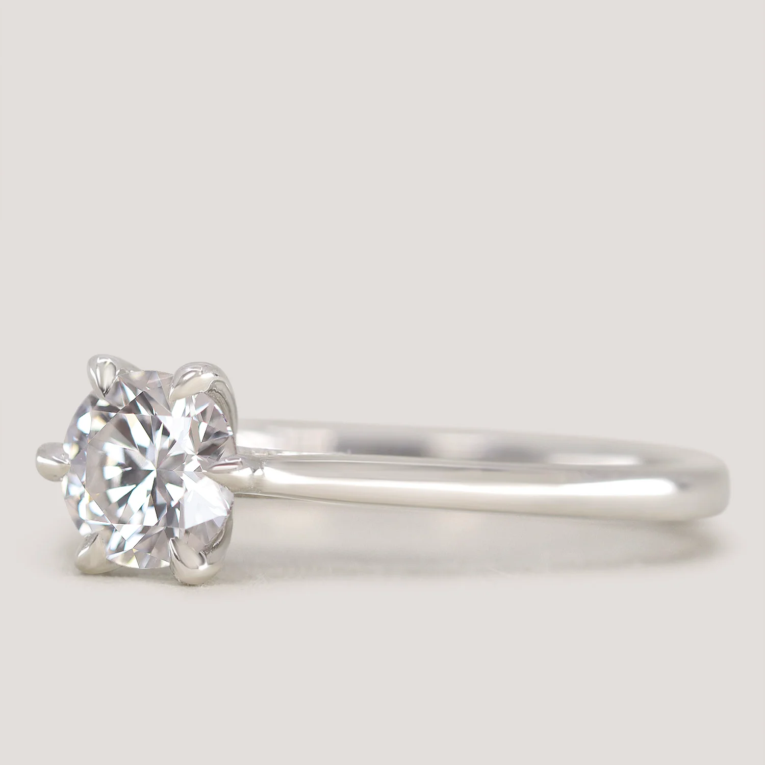 Heidi - Lab Grown Diamond Hidden Gem Solitaire Engagement Ring - Ready-to-Wear - Image 5