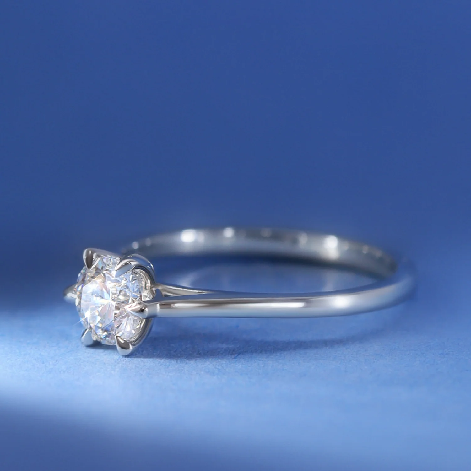 Heidi - Lab Grown Diamond Hidden Gem Solitaire Engagement Ring - Ready-to-Wear - Image 6