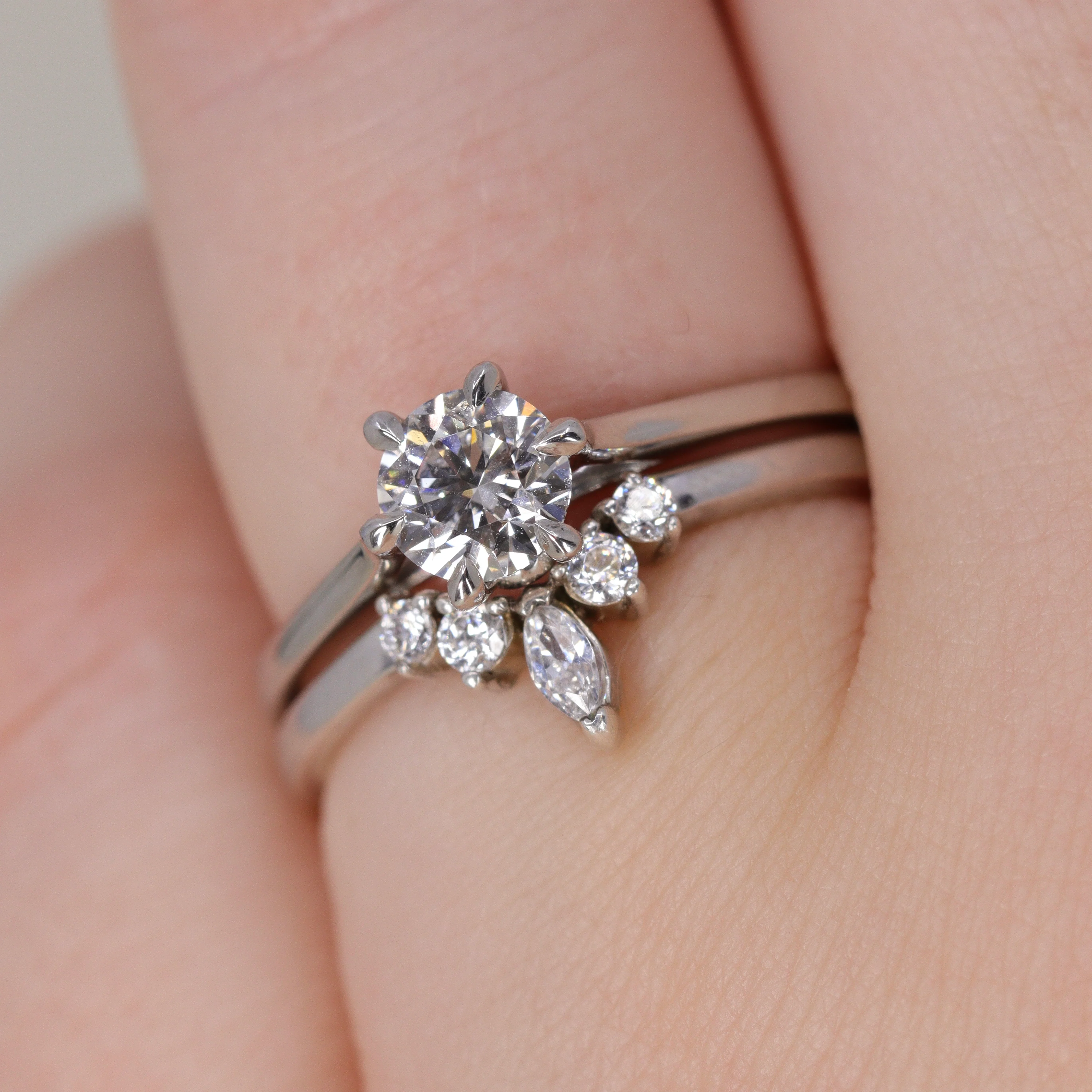 Heidi - Lab Grown Diamond Hidden Gem Solitaire Engagement Ring - Ready-to-Wear - Image 8