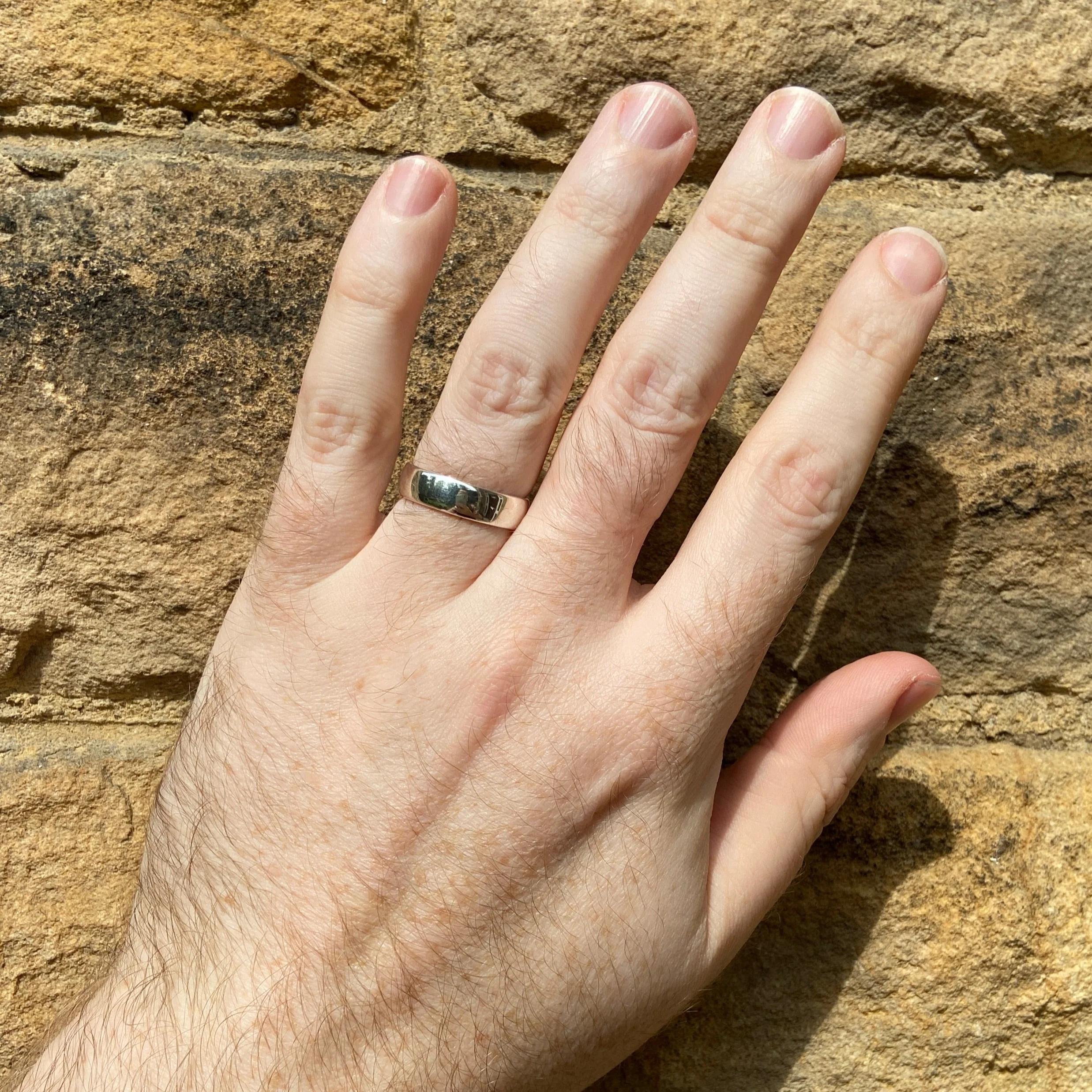 Xander - Hidden Leaves Unisex Wedding Ring - Made-to-Order - Image 4