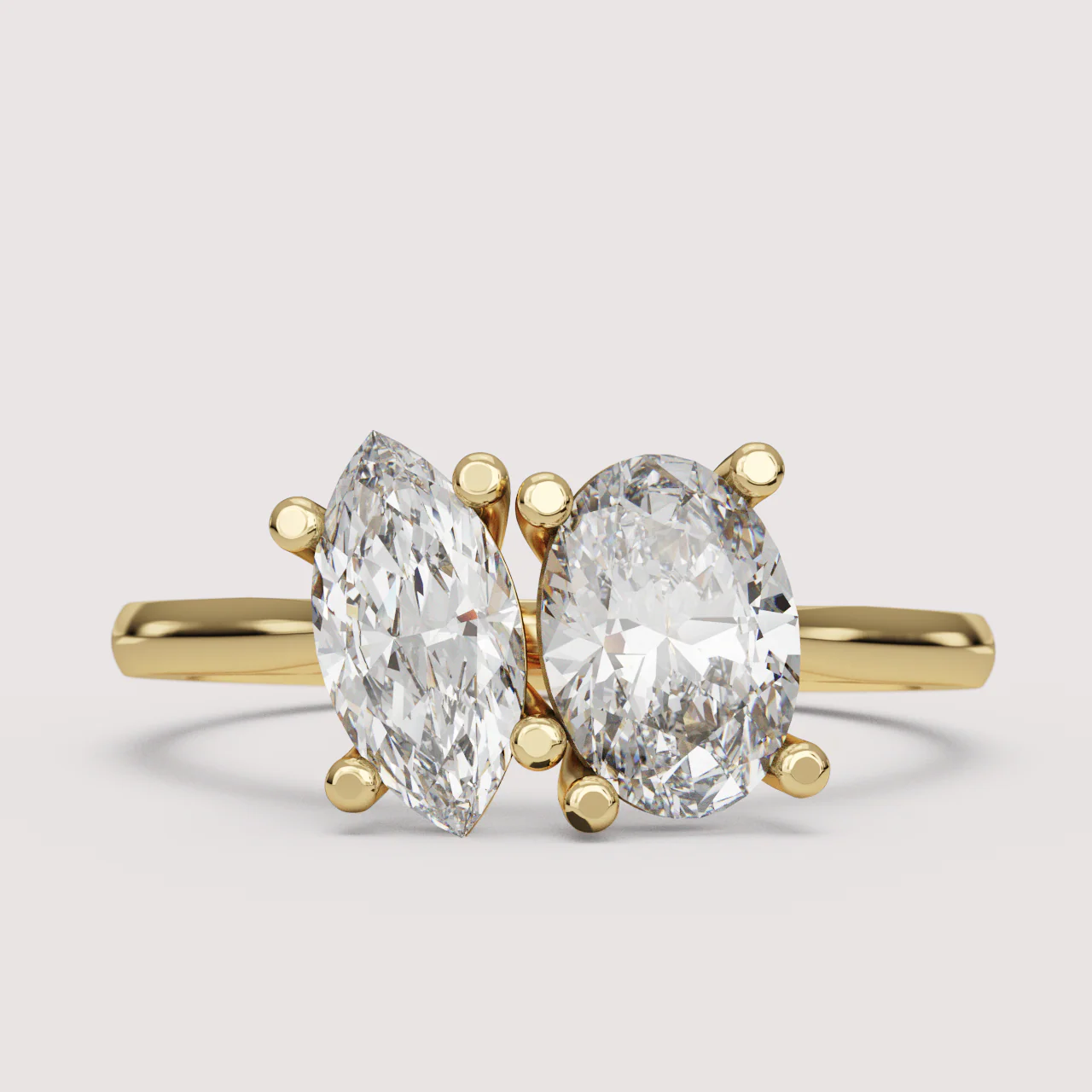 Juno - Toi et Moi Lab Grown Diamond Made-to-Order Engagement Ring - Image 10