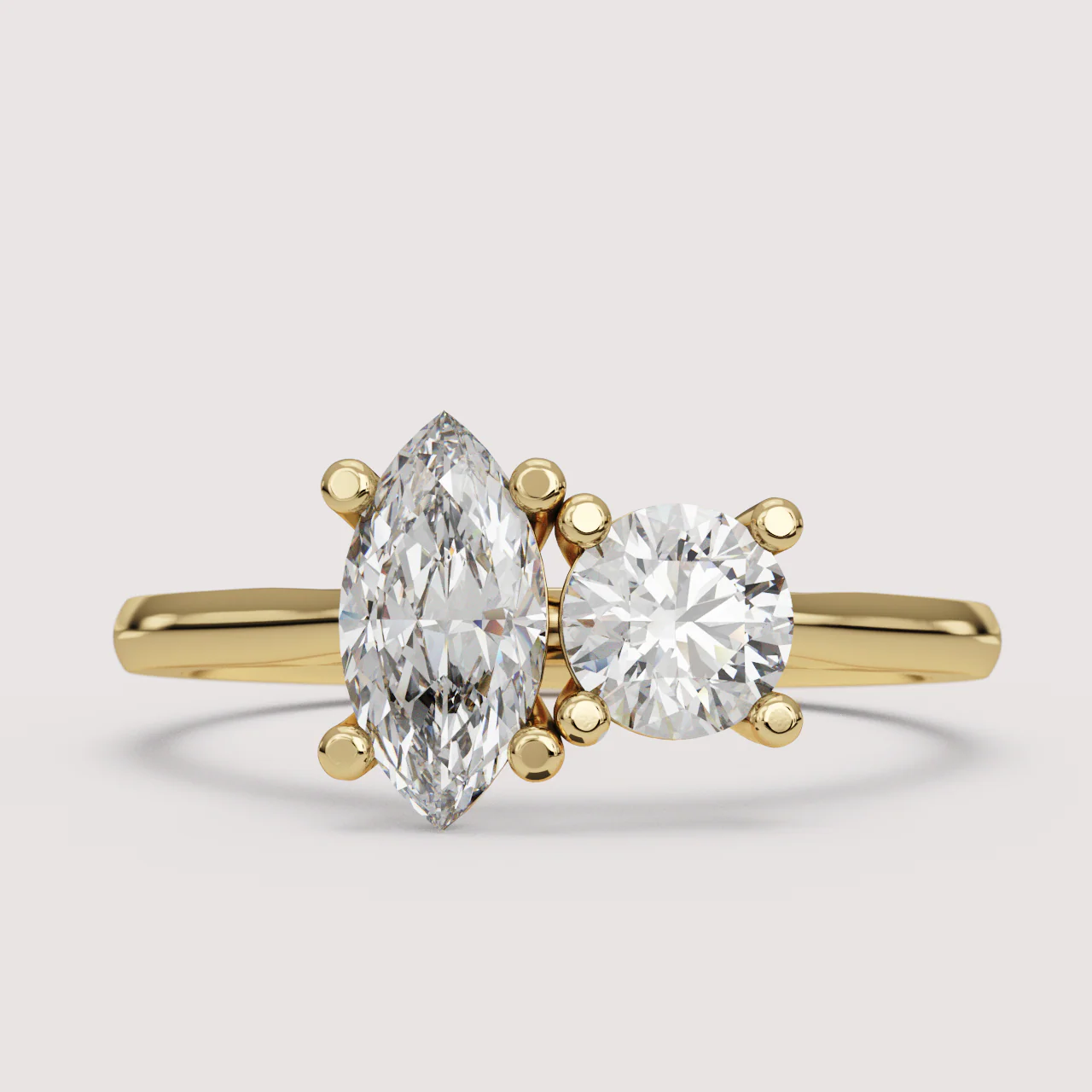 Juno - Toi et Moi Lab Grown Diamond Made-to-Order Engagement Ring - Image 16