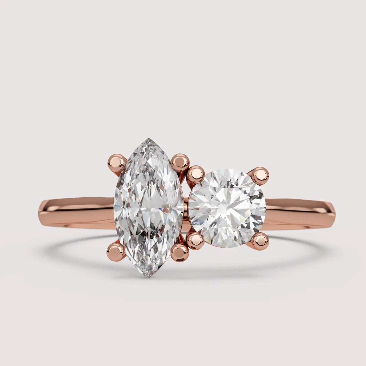 Juno - Toi et Moi Lab Grown Diamond Made-to-Order Engagement Ring - Image 18