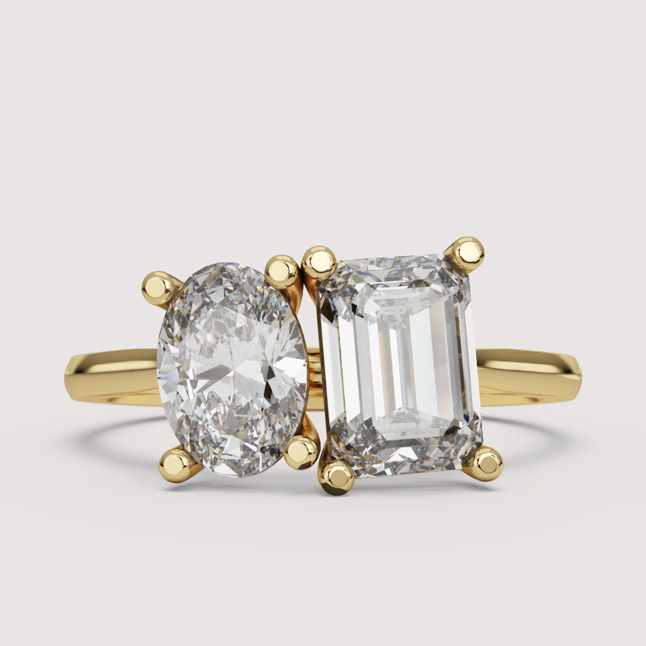 Juno - Toi et Moi Lab Grown Diamond Made-to-Order Engagement Ring - Image 19