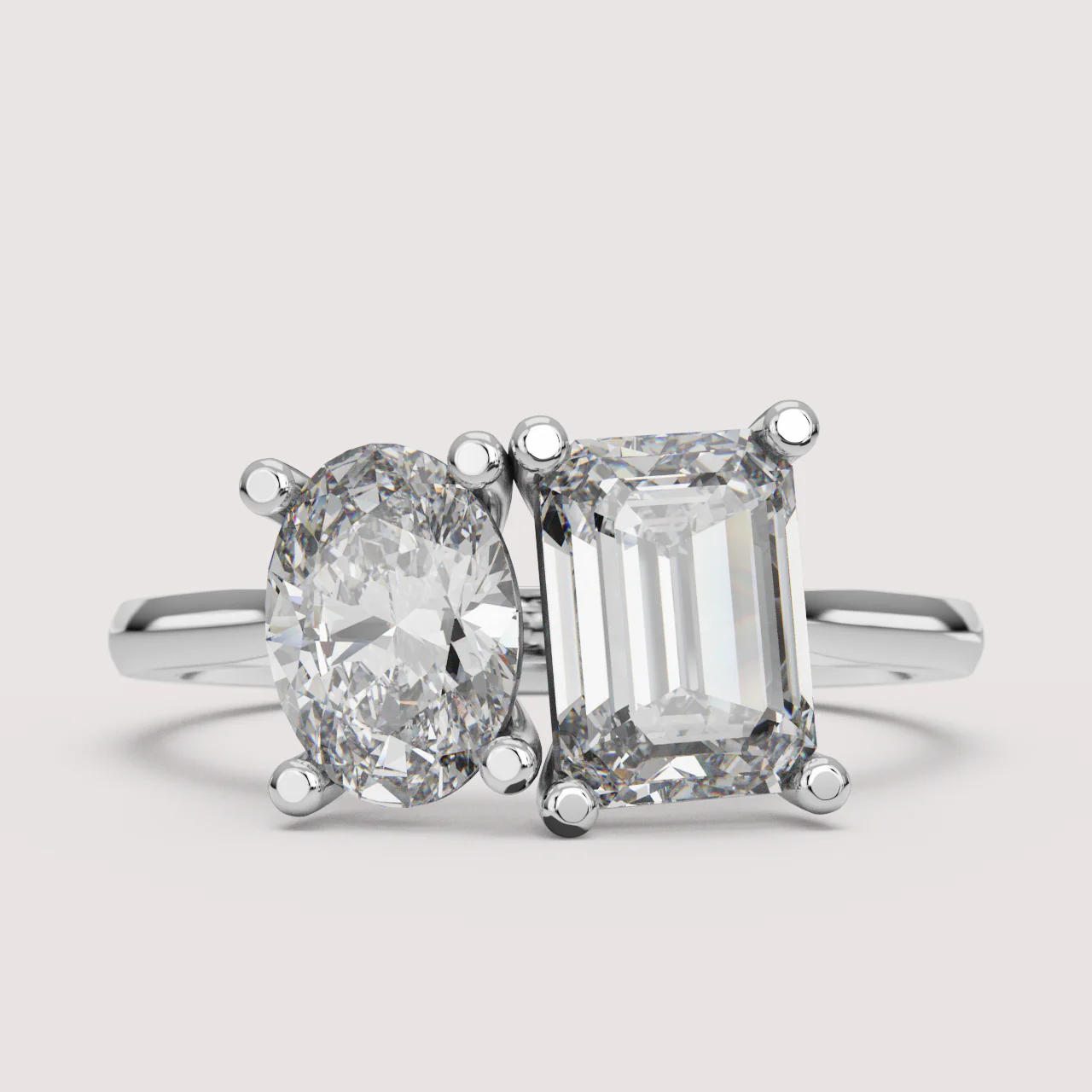 Juno - Toi et Moi Lab Grown Diamond Made-to-Order Engagement Ring - Image 20