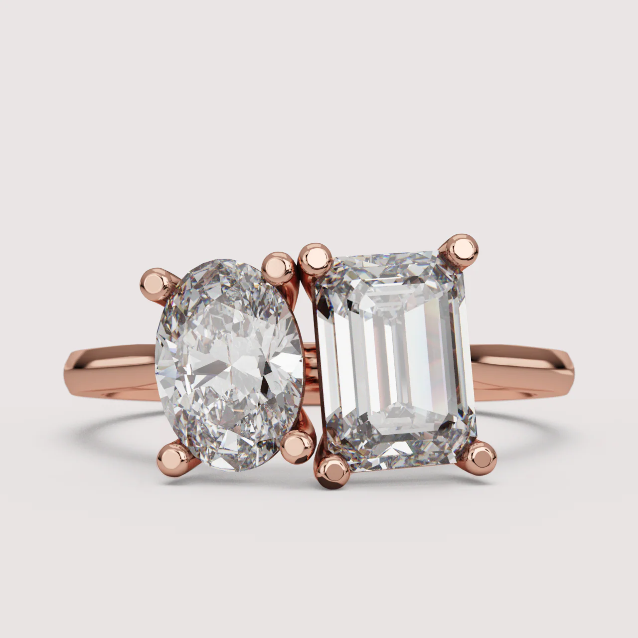 Juno - Toi et Moi Lab Grown Diamond Made-to-Order Engagement Ring - Image 21