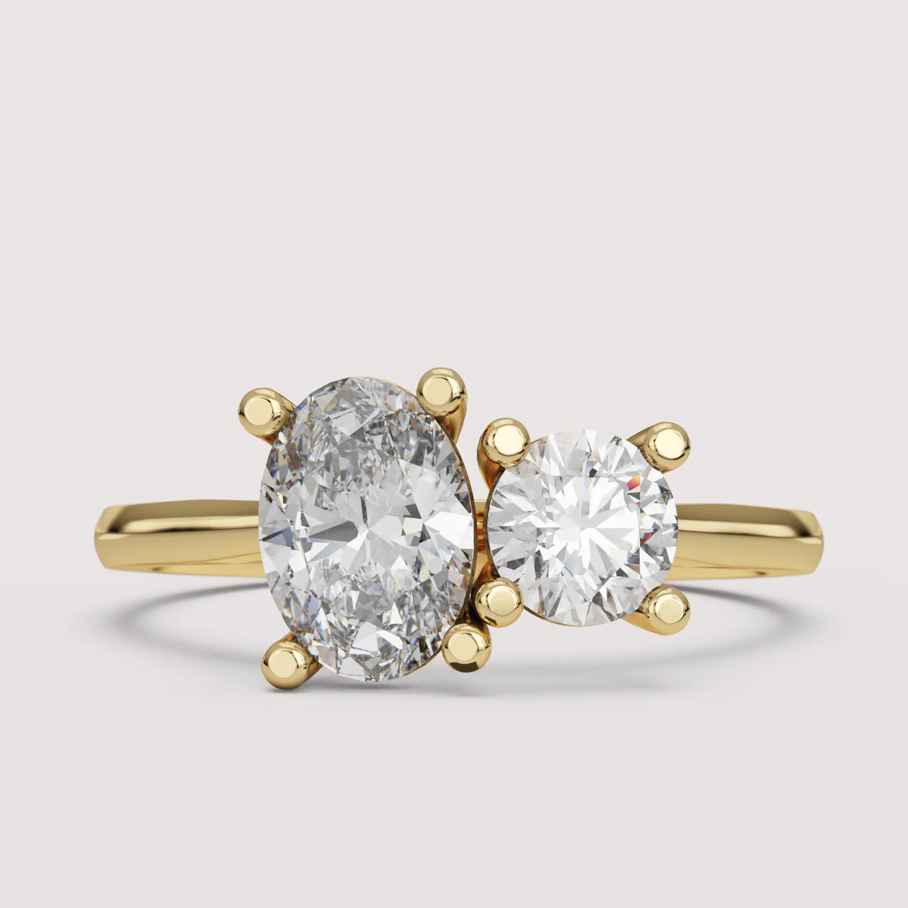 Juno - Toi et Moi Lab Grown Diamond Made-to-Order Engagement Ring - Image 25