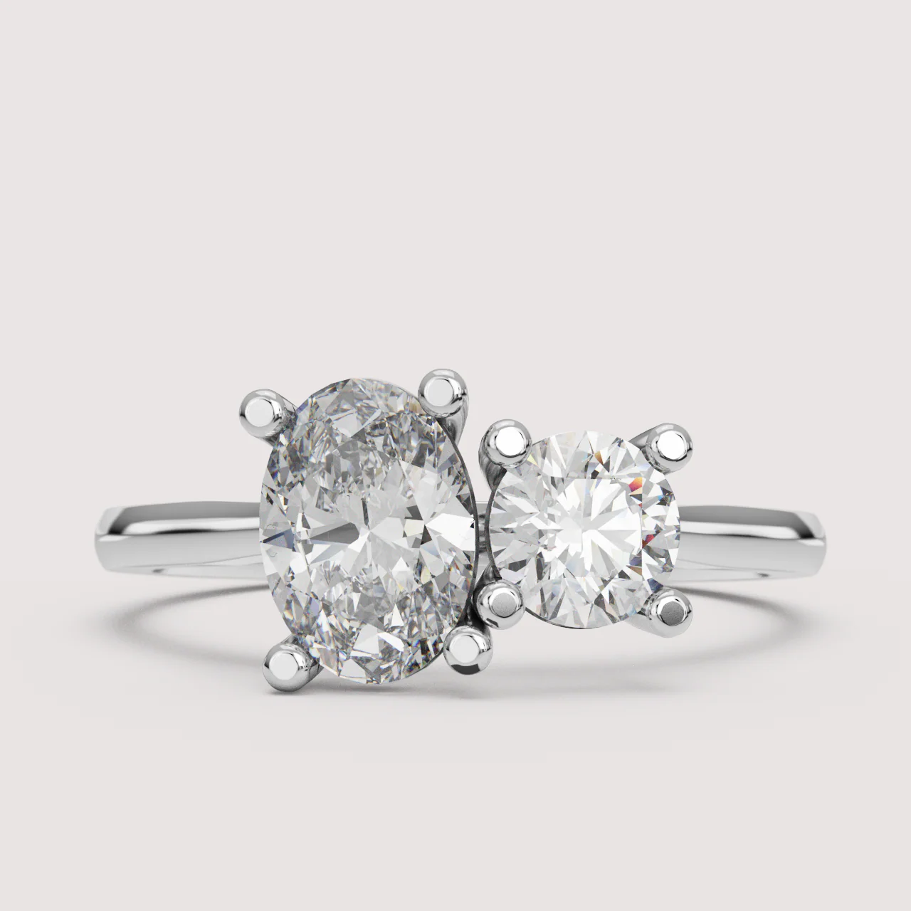 Juno - Toi et Moi Lab Grown Diamond Made-to-Order Engagement Ring - Image 26