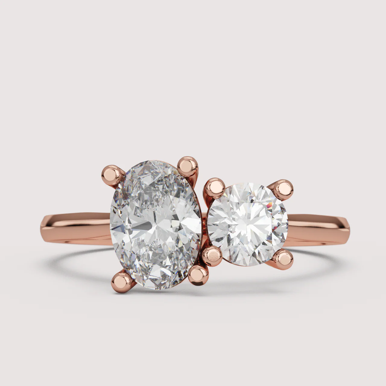 Juno - Toi et Moi Lab Grown Diamond Made-to-Order Engagement Ring - Image 27