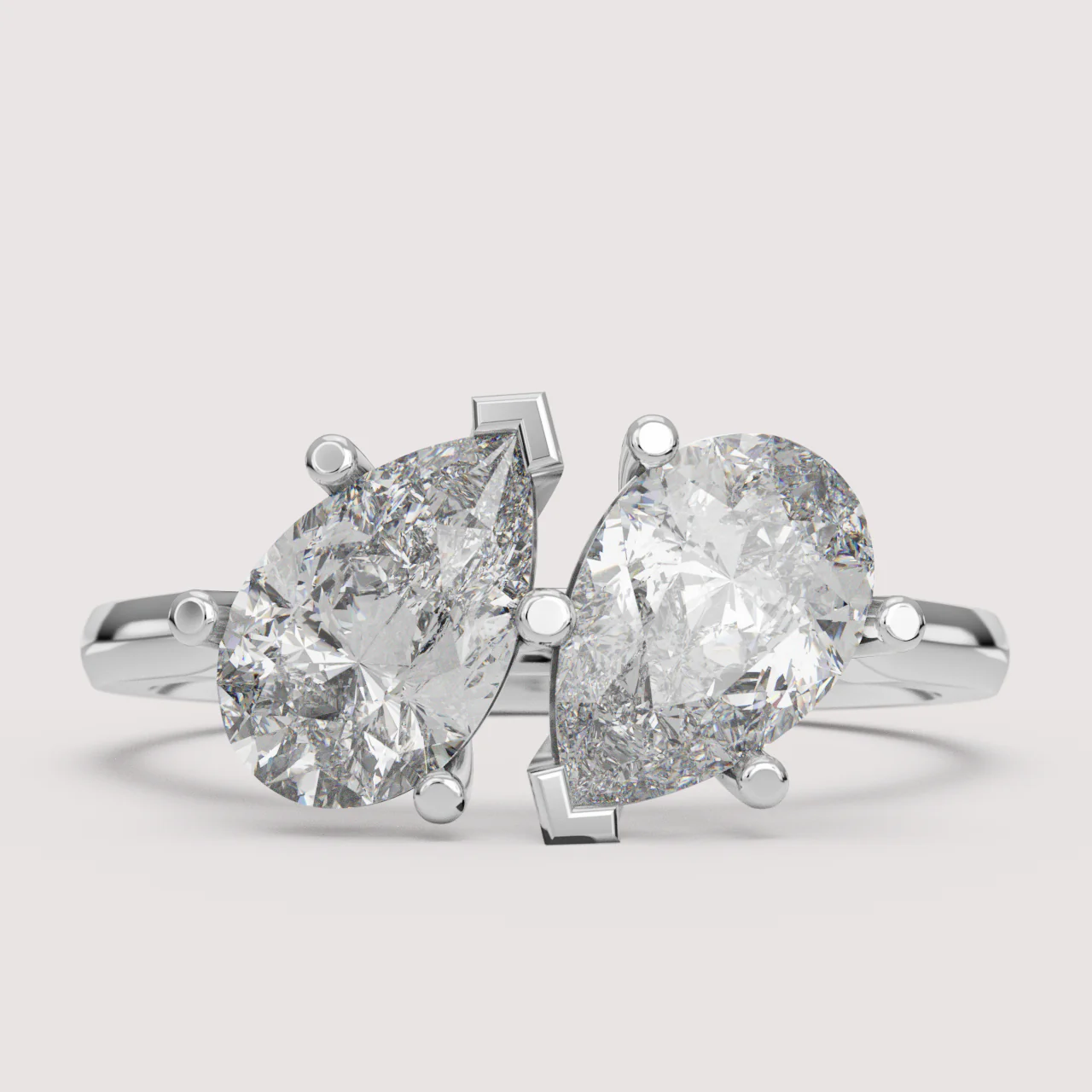 Juno - Toi et Moi Lab Grown Diamond Made-to-Order Engagement Ring - Image 29