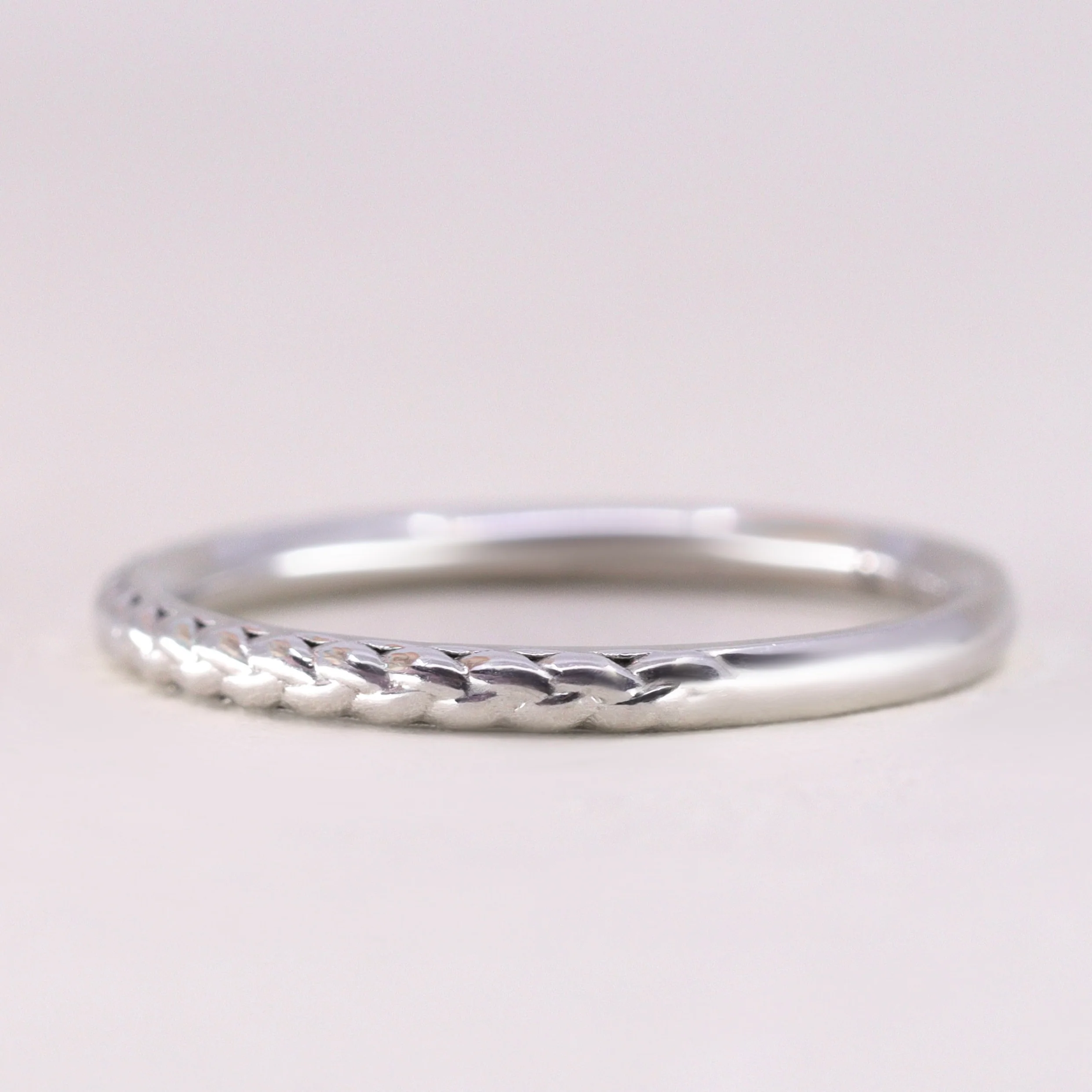 Mia - Braided Pattern Wedding Ring - Made-to-Order - Image 3