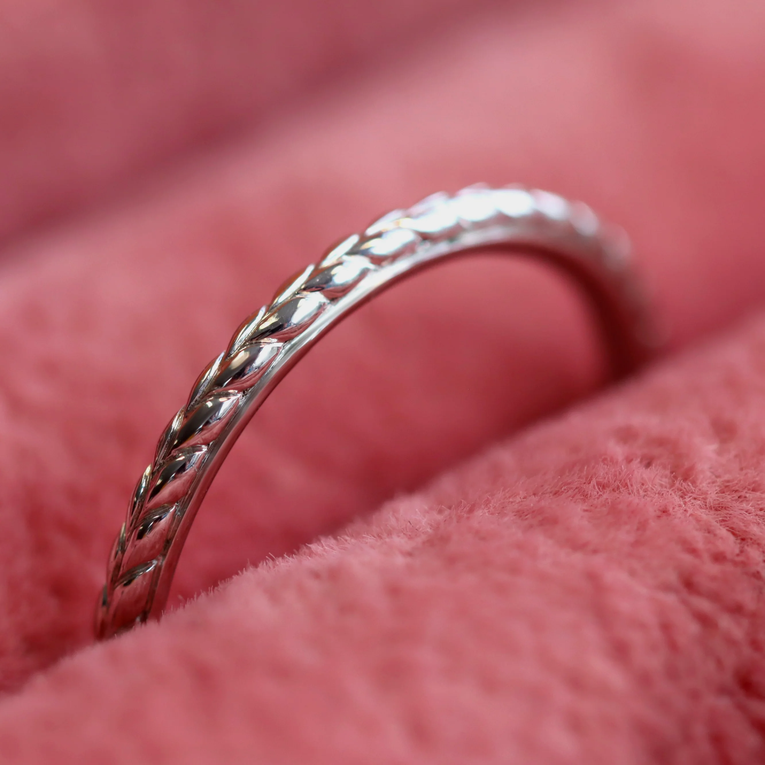 Mia - Braided Pattern Wedding Ring - Made-to-Order - Image 5