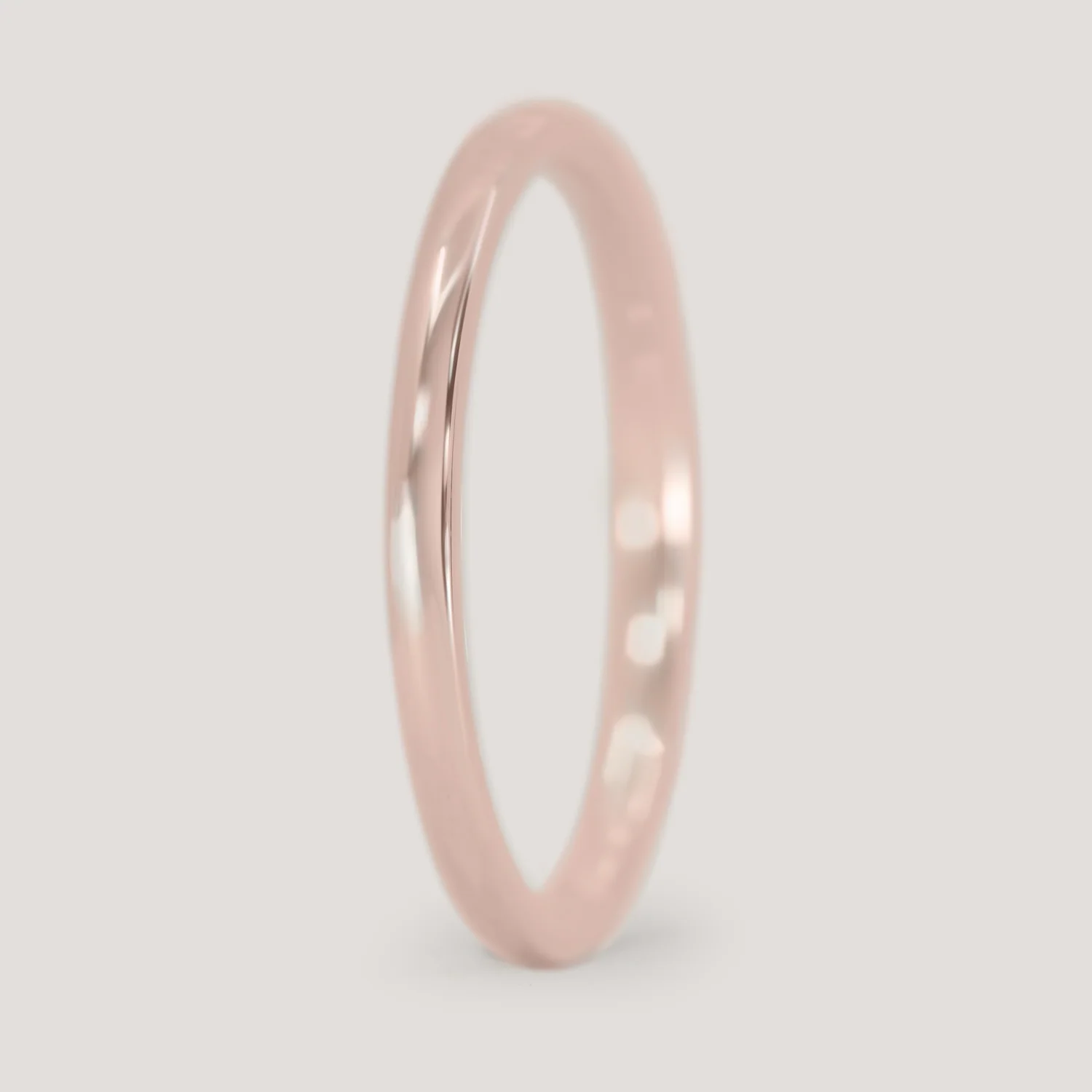 Peggy - Polished Straight Wedding Ring 1.8mm Width - Made-to-Order - Image 6