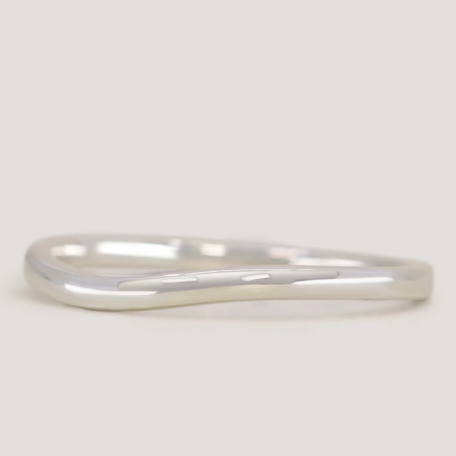 Peggy - Polished Wave Wedding Ring 1.8mm Width - Made-to-Order - Image 3