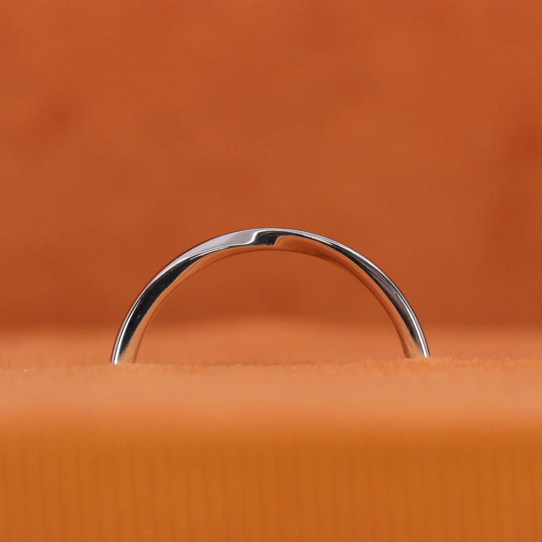 Dee - Ribbon Twist Polished Wedding Ring - Made-to-Order - Image 5