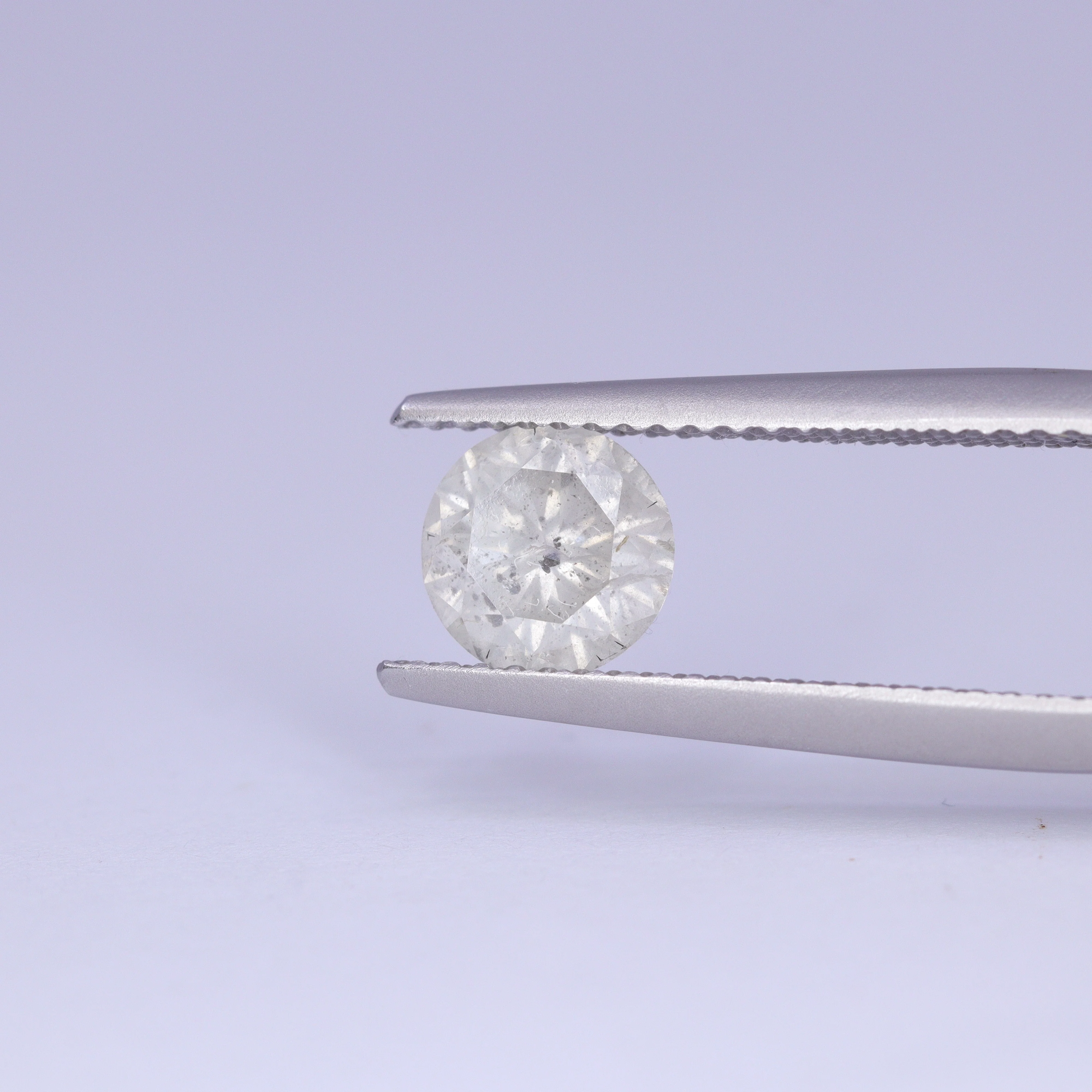 1.15ct Round Brilliant Cut Salt and Pepper Diamond - Image 3