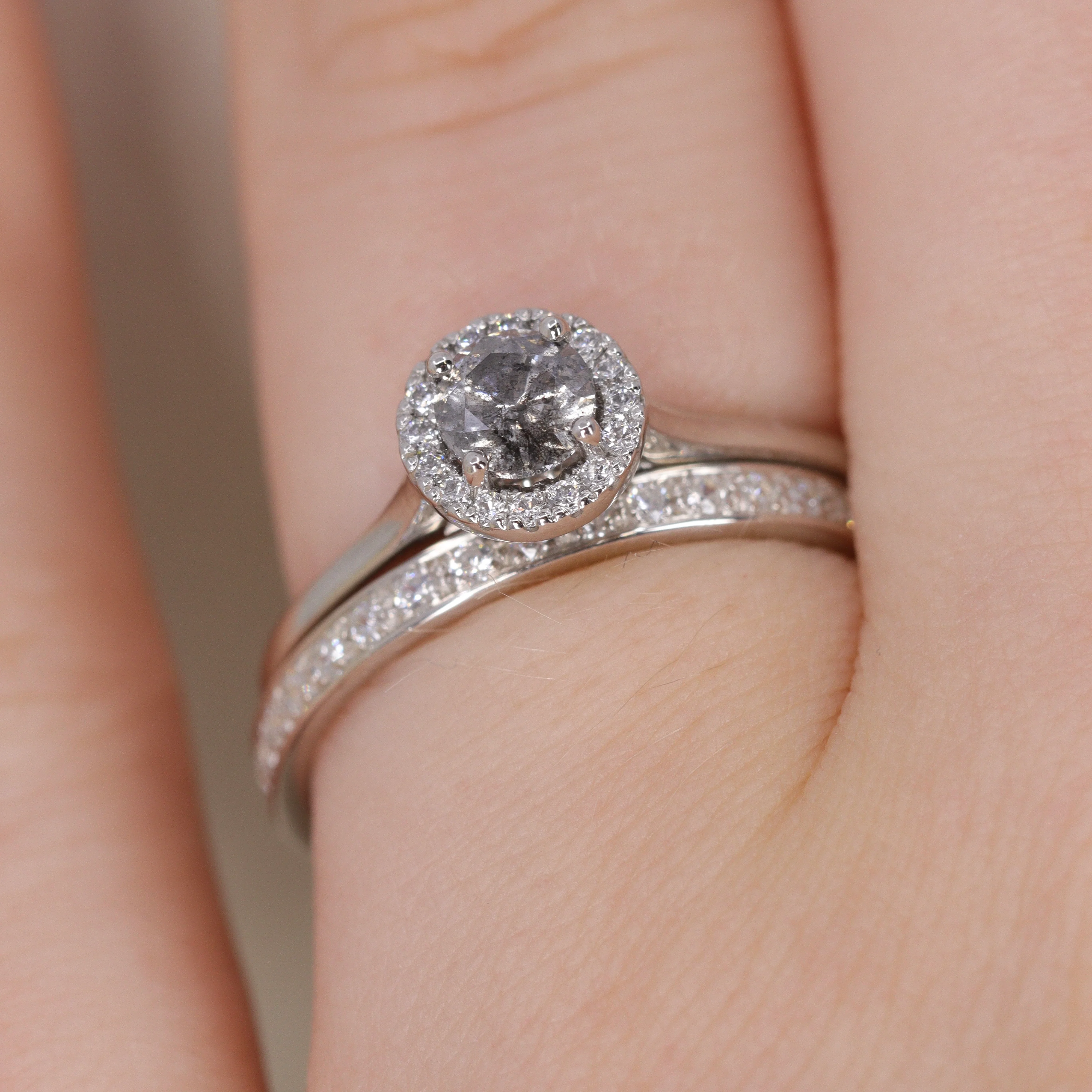 Valerie - Diamond Set Straight Wedding Ring - Made-to-Order - Image 4