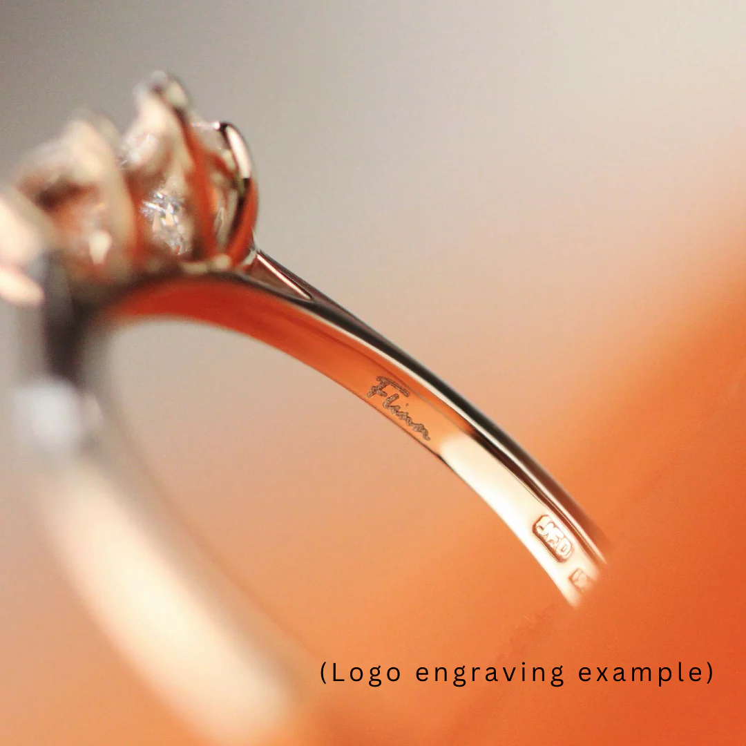 Ellis - Diamond Set Wave Shaped Wedding Ring - Made-to-Order - Image 8