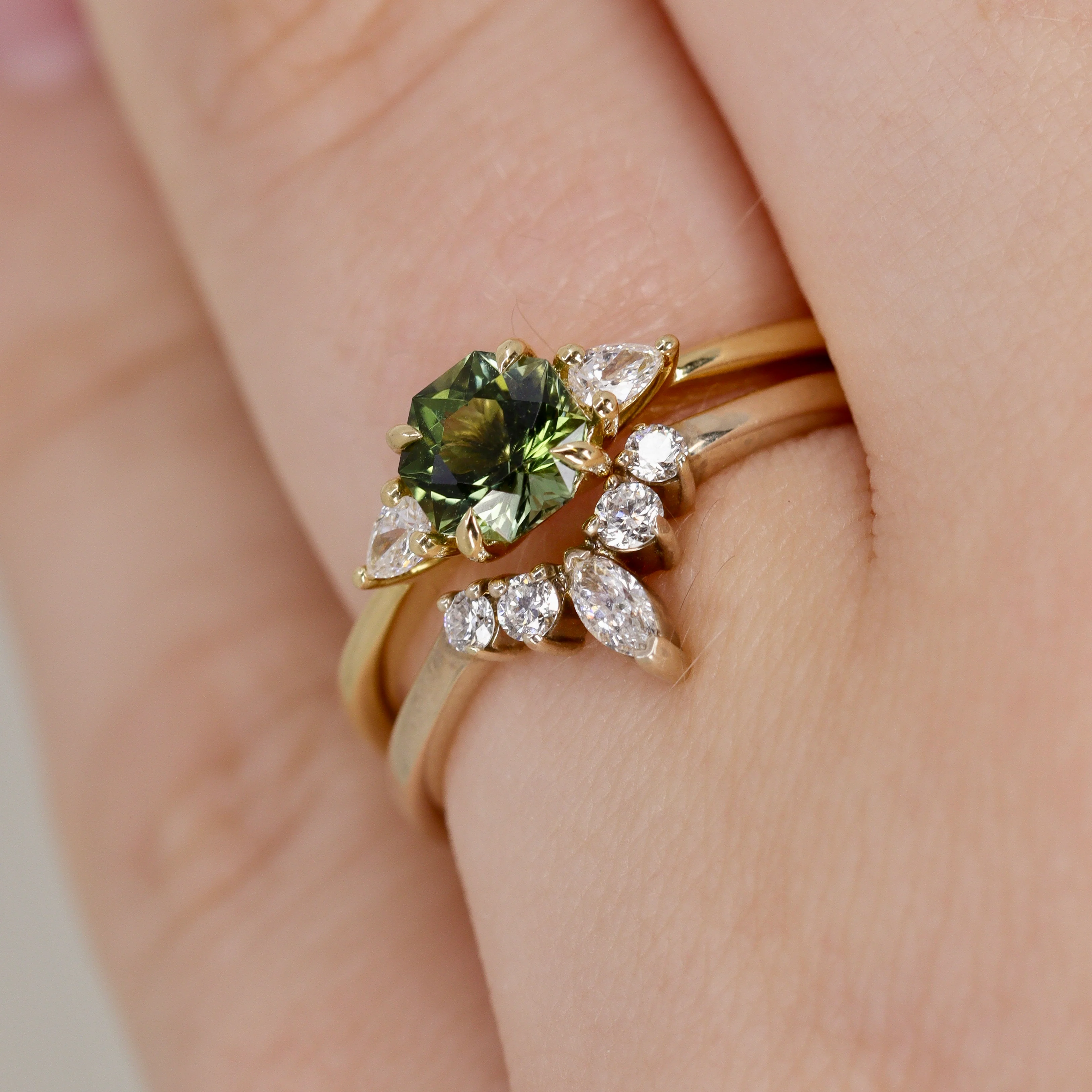 Winnie - Marquise Petite Tiara Style Diamond Wedding Ring - Made-To-Order - Image 9